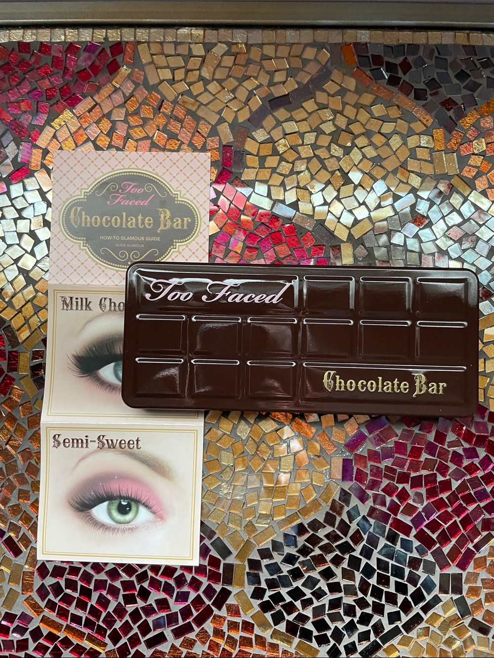 Too Faced Chocolate Bar Eyeshadow Palette — Brown & Gold Accents